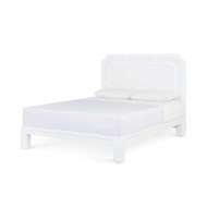 Picture of OLIVIA QUEEN HEADBOARD WITH RYDER BED FRAME, SOFT WHITE, VANILLA