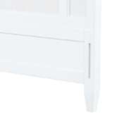 Picture of OLIVIA QUEEN HEADBOARD WITH RYDER BED FRAME, SOFT WHITE, VANILLA