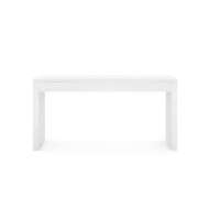 Picture of MORGAN LARGE GRASSCLOTH CONSOLE TABLE, CHIFFON WHITE