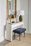 Picture of MORGAN LARGE CONSOLE TABLE, CHIFFON WHITE