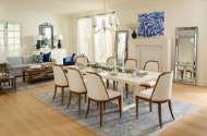 Picture of FINN DINING TABLE, GLAZED WHISPER WHITE
