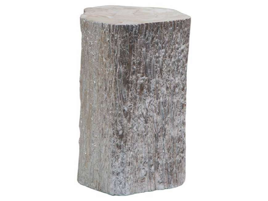 Picture of TRUNK SEGMENT ACCENT TABLE SILVER LEAF