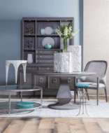 Picture of TRUNK SEGMENT ACCENT TABLE SILVER LEAF