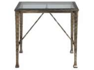 Picture of CORTONA END TABLE W GLASS TOP