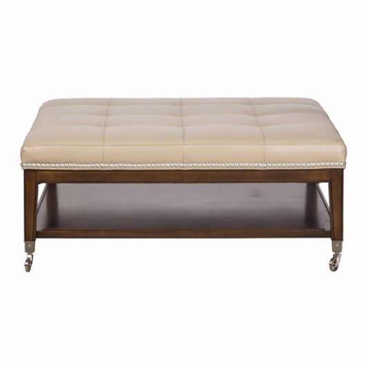 Picture of Edmonds Ottoman-Leather 