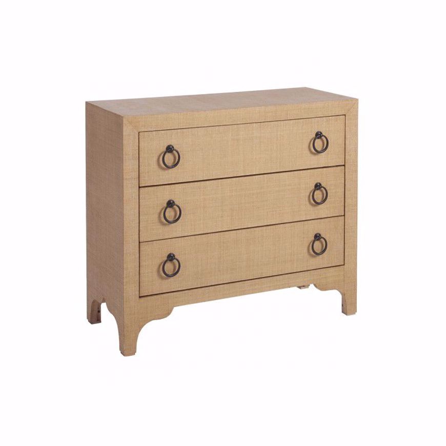 Picture of Balboa Island Raffia Hall Chest- Sandstone