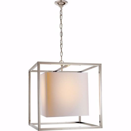 Picture of Perfect Square Medium Lantern - Polished Nickel