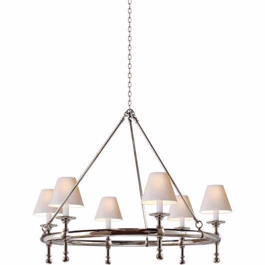 Picture of Ring Chandelier--Medium - Polished Nickel