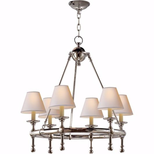 Picture of Ring Chandelier--Small  - Polished Nickel