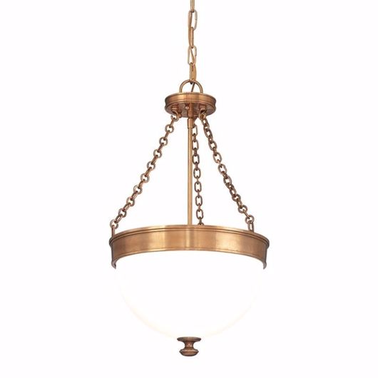 Picture of Souffle Pendant-Medium - Aged Brass
