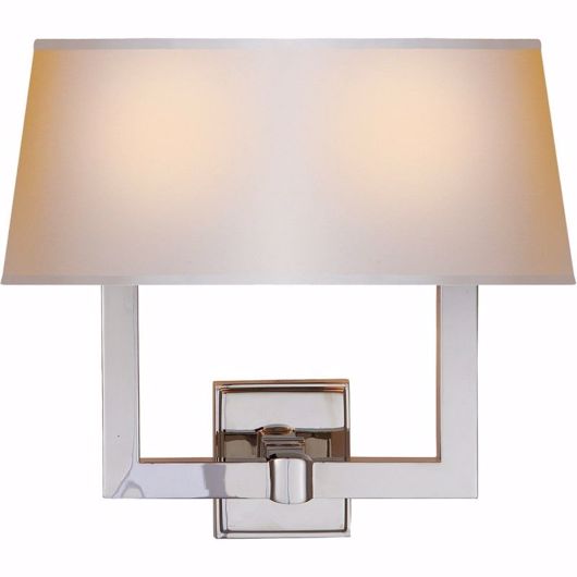 Picture of Square Tube Double Sconce - Polished Nickel