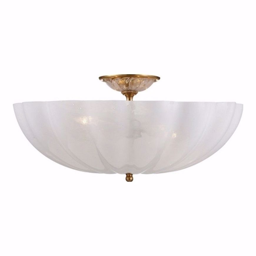 Picture of Rosehill Ceiling--Large - Hand-Rubbed Antique Brass