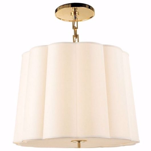 Picture of Simple Scallop Chandelier - Soft Brass