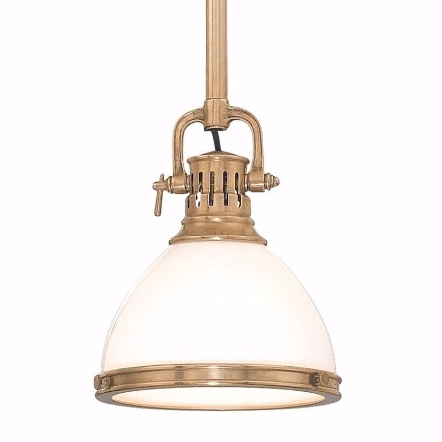 Picture of Canal Street Pendant--Large - Aged Brass