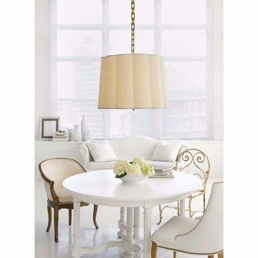 Picture of Simple Scallop Chandelier - Soft Silver