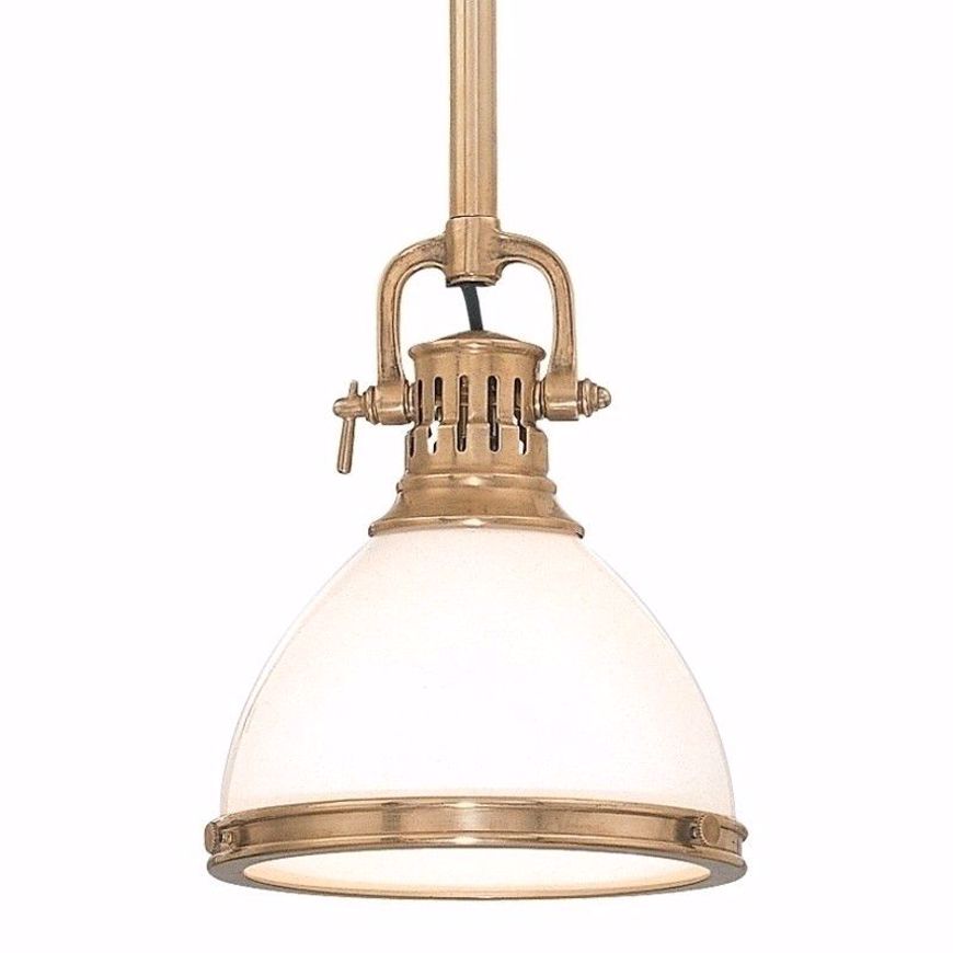 Picture of Canal Street Pendant--Medium - Aged Brass