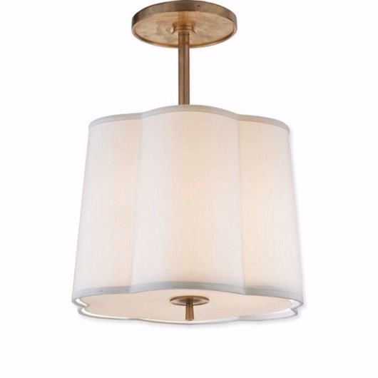 Picture of Simple Scallop Pendant - Soft Brass
