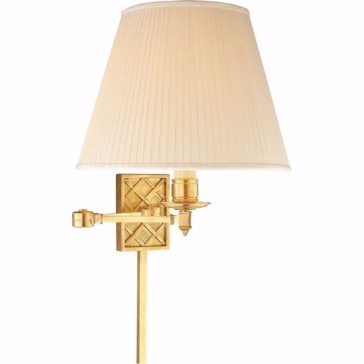 Picture of Filigree Swing Arm Sconce - Natural Brass