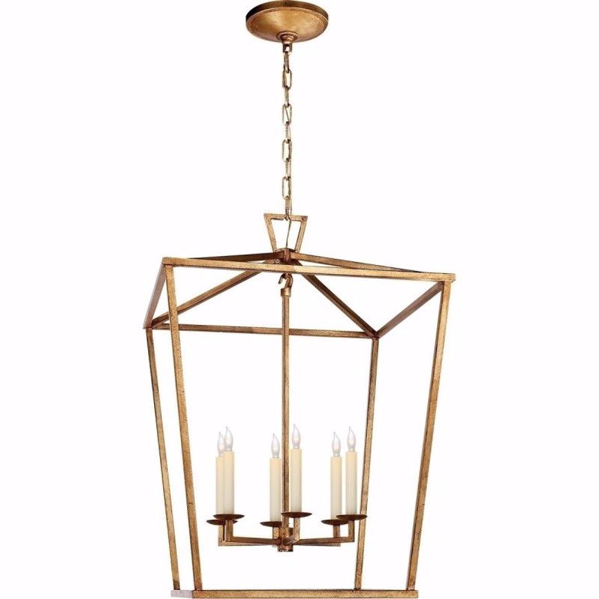 Picture of Framework Large Lantern - Gilded Iron