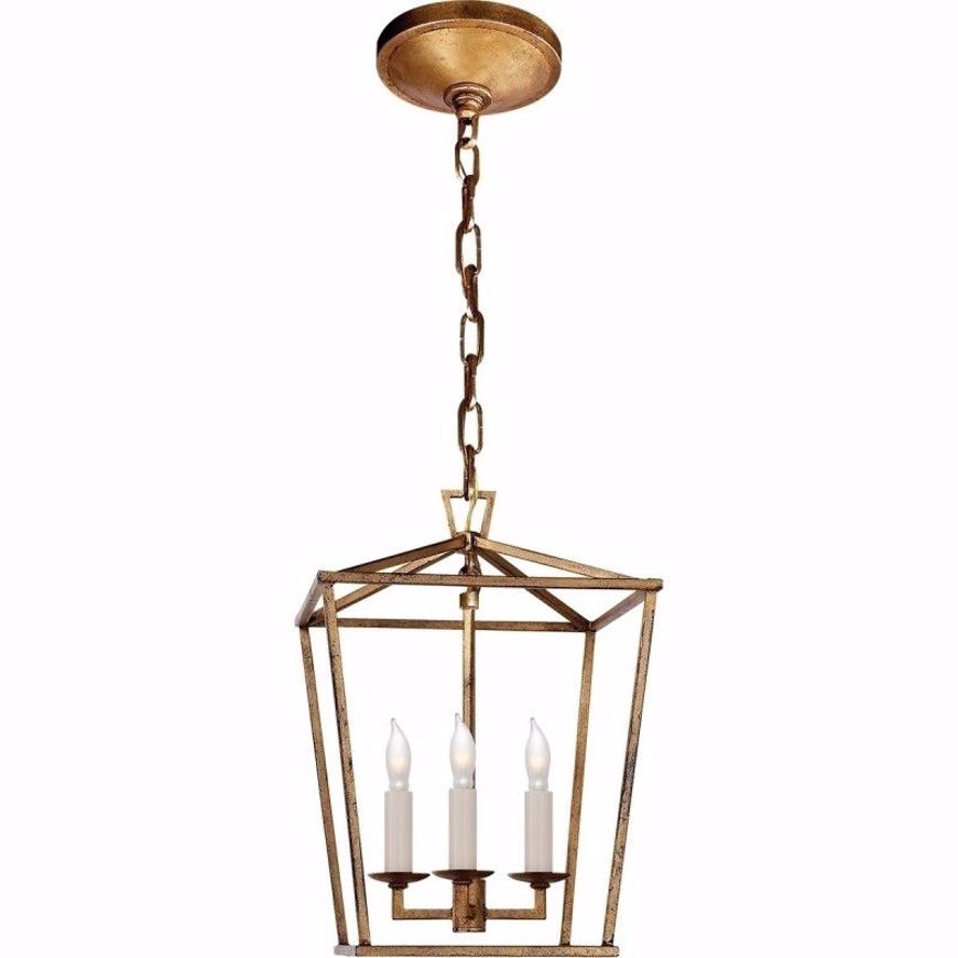 Picture of Framework Mini Lantern - Gilded Iron