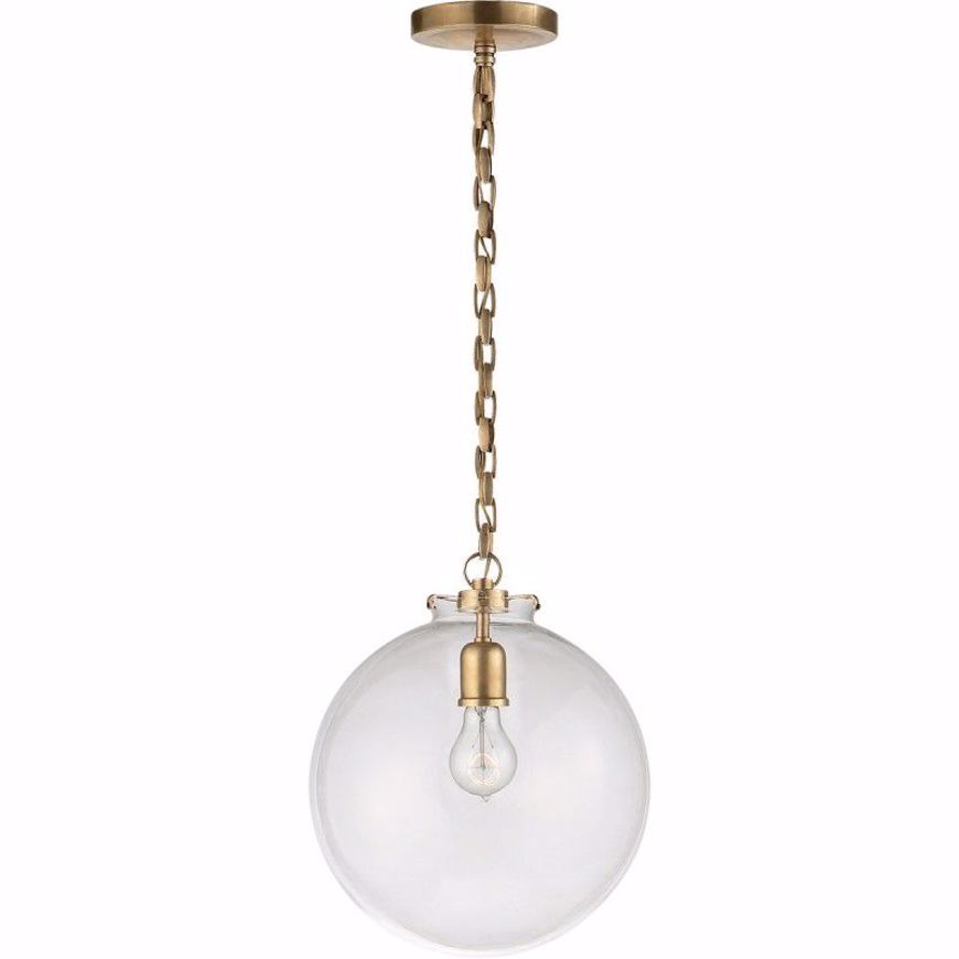 Picture of Katie Globe Pendant - Hand-Rubbed Antique Brass