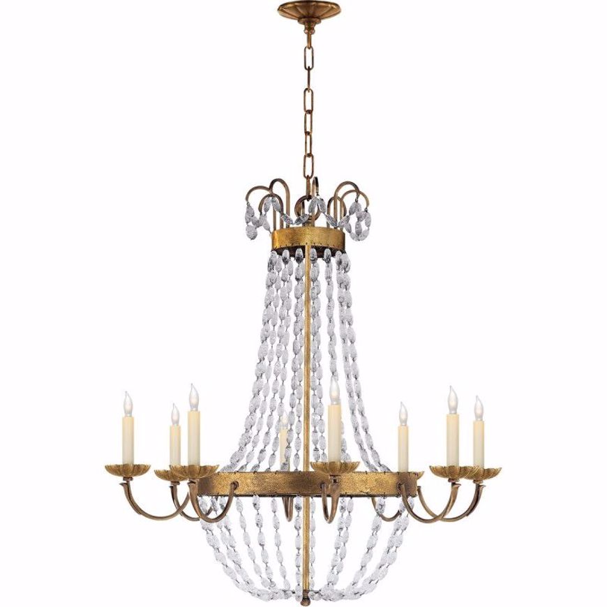 Picture of Paris Market Chandelier--Large - Gilded Iron