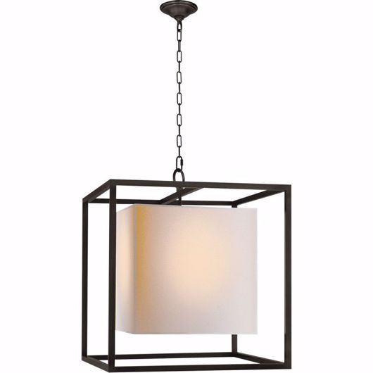 Picture of Perfect Square Medium Lantern - Bronze