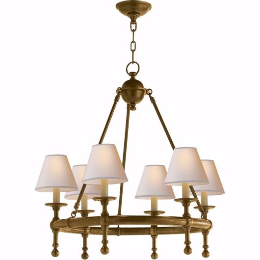 Picture of Ring Chandelier--Small - Hand-Rubbed Antique Brass