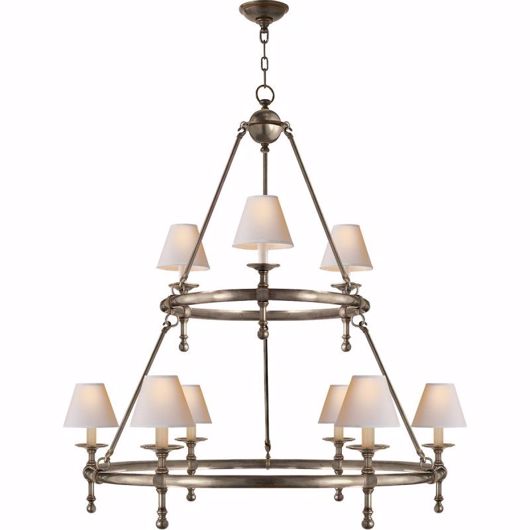 Picture of Ring Chandelier--Two Tier - Antique Nickel