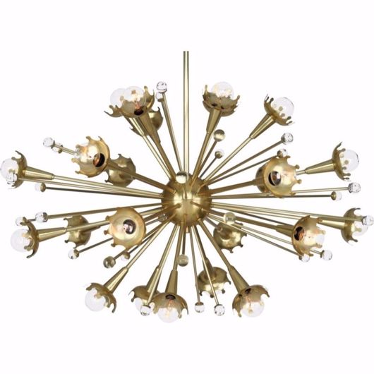 Picture of Sputnik Chandelier--Medium - Antique Brass