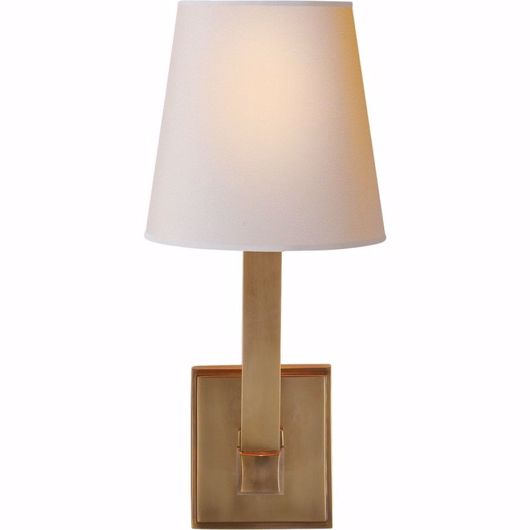 Picture of Square Tube Single Sconce - Hand-Rubbed Antique Brass