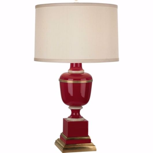Picture of Tole Accent Lamp - Red