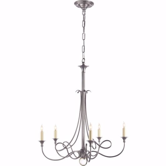 Picture of Twist Chandelier - Antique Silver