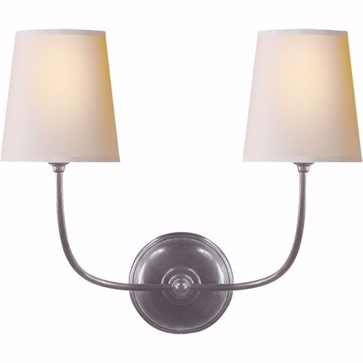 Picture of Vendome Double Sconce - Antique Silver