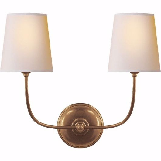 Picture of Vendome Double Sconce - Hand-Rubbed Antique Brass
