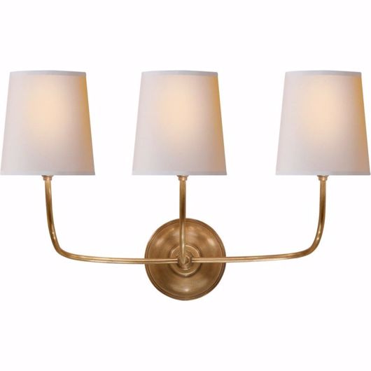 Picture of Vendome Triple Sconce - Hand-Rubbed Antique Brass