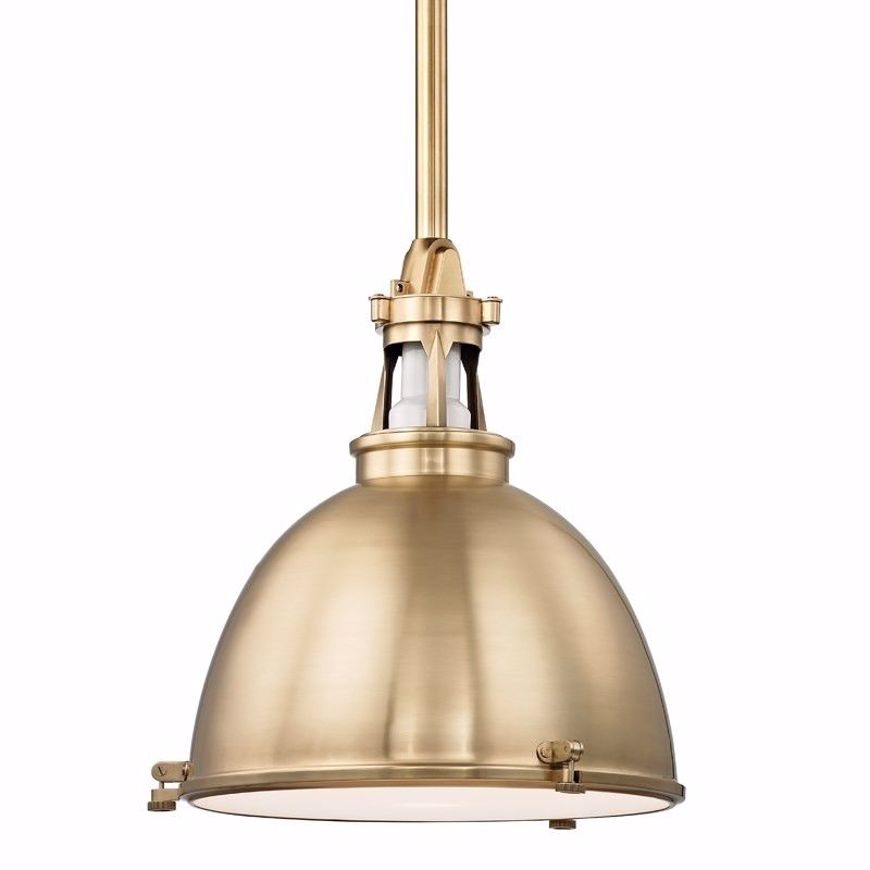 Picture of Industria Pendant- Large - Aged Brass