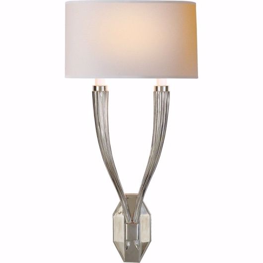 Picture of Larsen Double Sconce   - Polished Nickel
