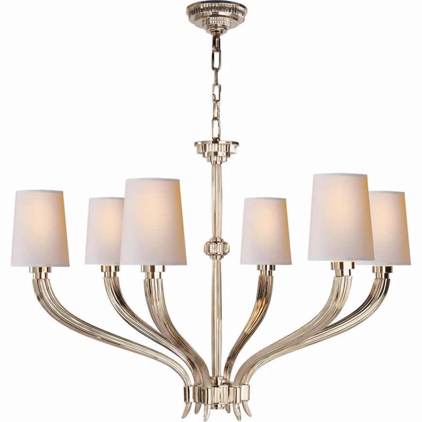 Picture of Larsen Large Chandelier - Polished Nickel