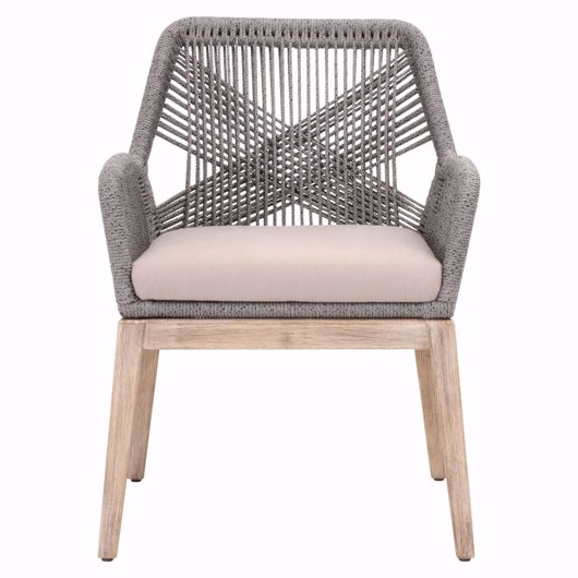 Picture of Loom Arm Chair-Platinum
