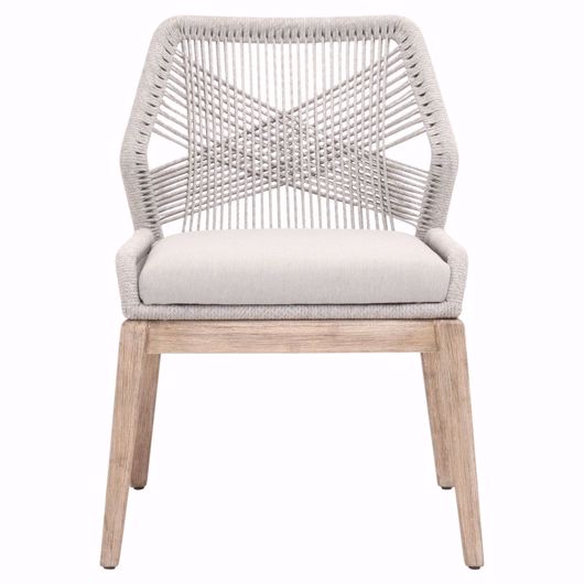 Picture of Loom Outdoor Side Chair-Taupe