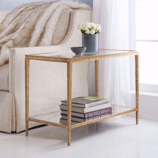 Picture of SculptureSide Table- Antique Brass