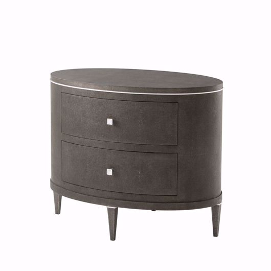 Picture of Eli Oval Nightstand- Tempest