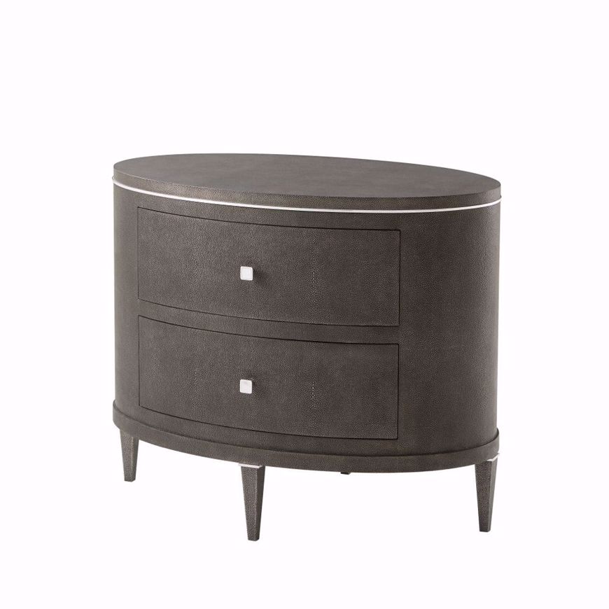 Picture of Eli Oval Nightstand- Tempest