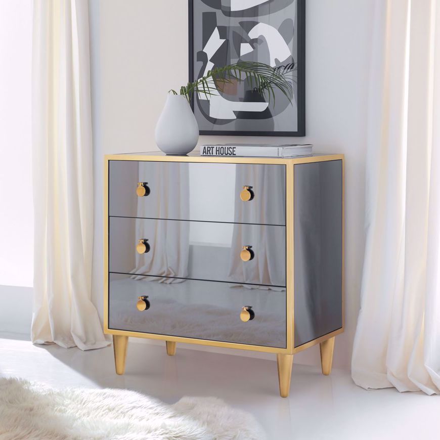 Picture of Smoke Bedside Chest