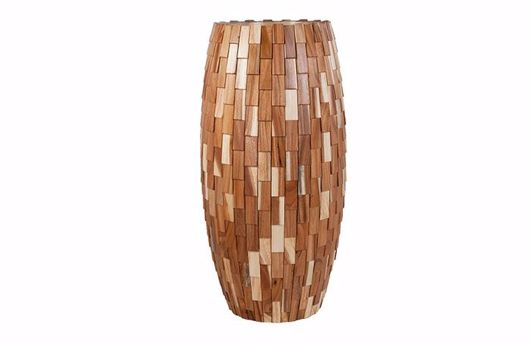 Picture of ELONGA PLANTER LIGHT WOOD OVERLAP, LG