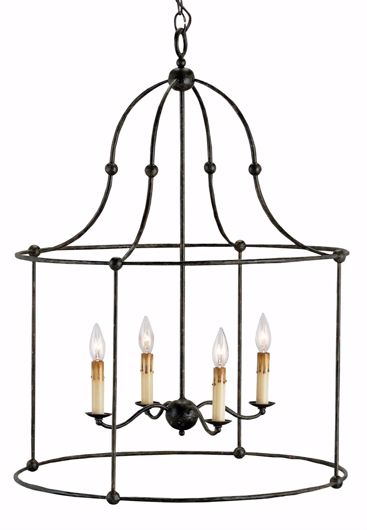 Picture of FITZJAMES BLACK LARGE LANTERN
