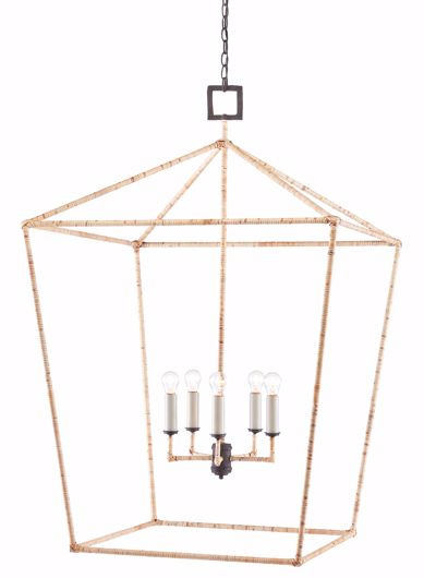 Picture of DENISON RATTAN GRANDE LANTERN