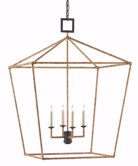 Picture of DENISON RATTAN LARGE LANTERN