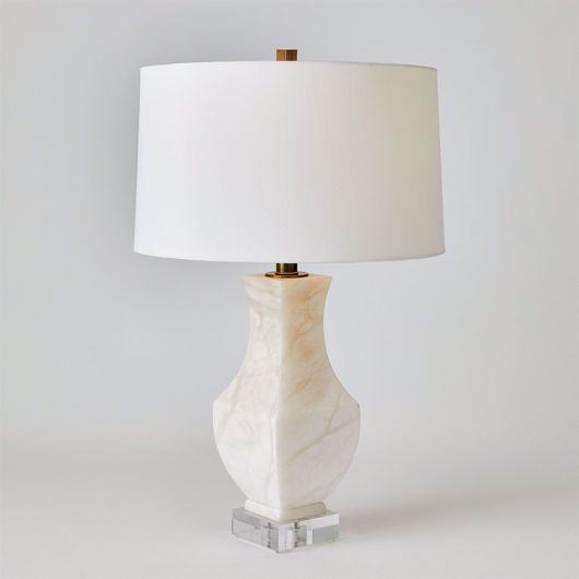 Picture of ALABASTER SQUARE URN LAMP
